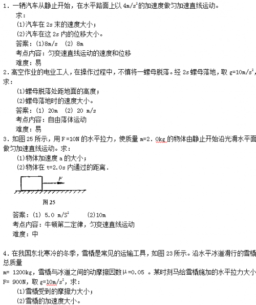 2015成人高考高升专(理化综合)练习题及答案(图1) 2014成人高考《高起点理化》练习题及答案